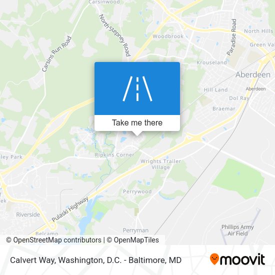 Calvert Way map
