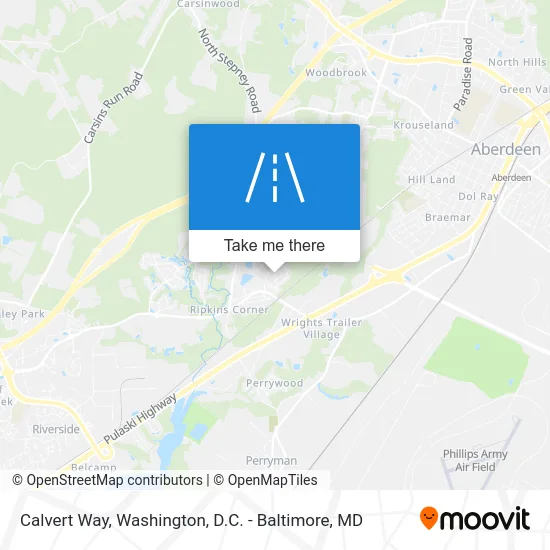 Calvert Way map
