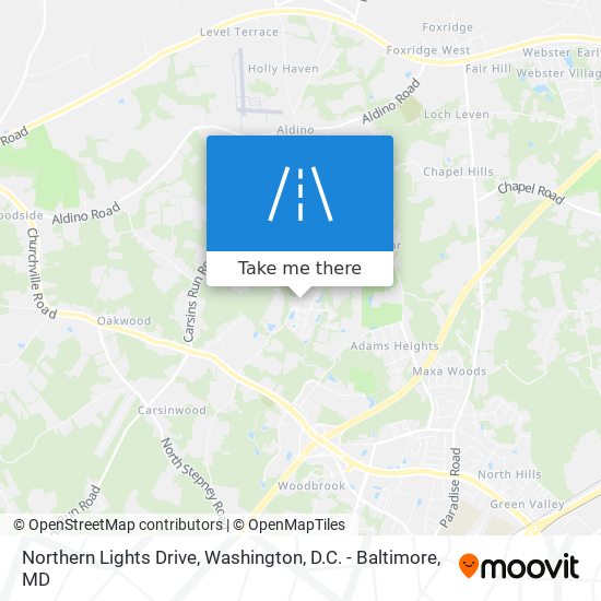 Northern Lights Drive map