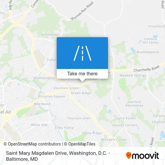 Saint Mary Magdalen Drive map