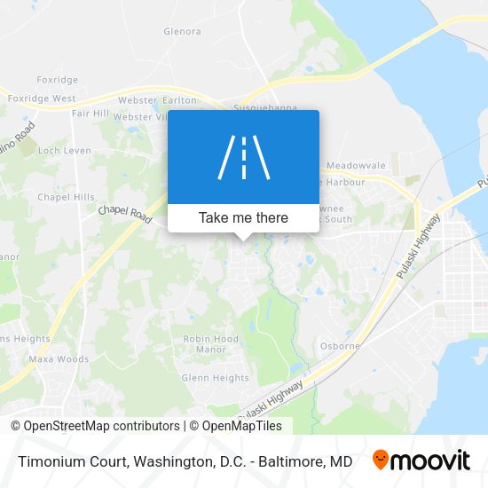 Timonium Court map