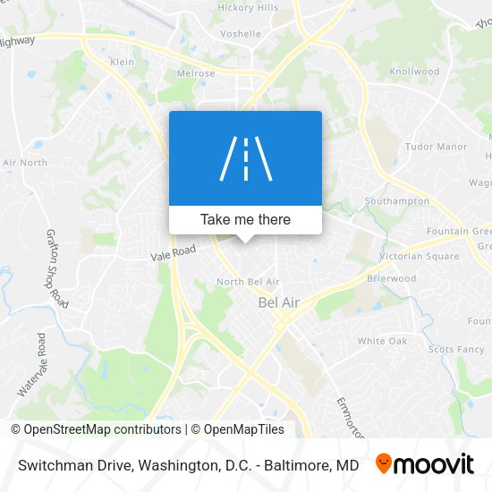 Switchman Drive map
