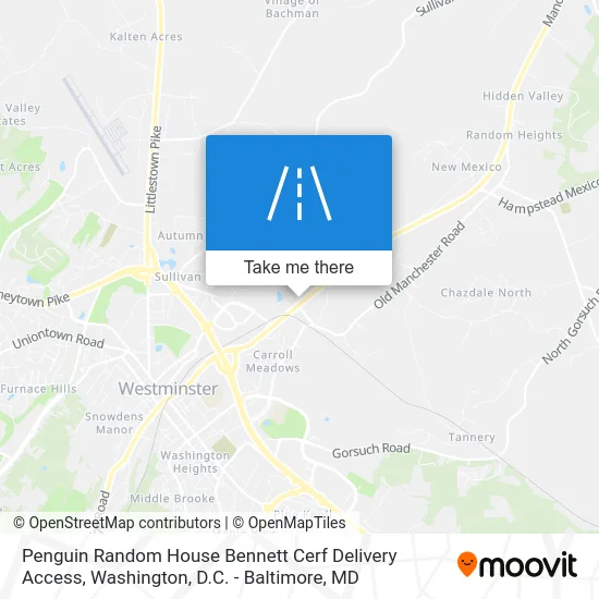 Penguin Random House Bennett Cerf Delivery Access map