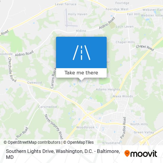Southern Lights Drive map