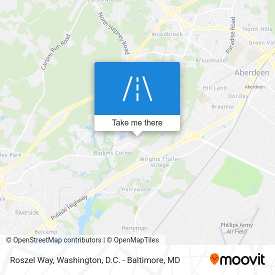 Roszel Way map