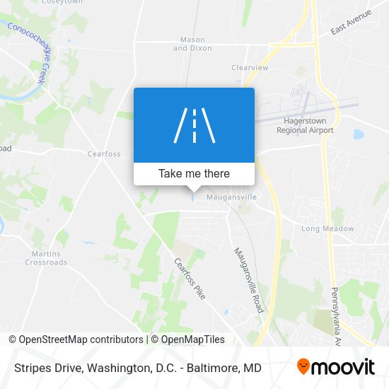 Stripes Drive map