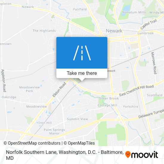Norfolk Southern Lane map