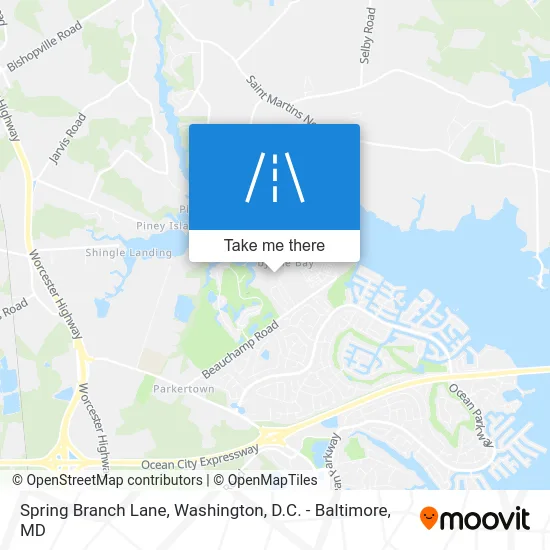 Spring Branch Lane map