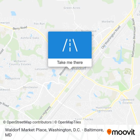 Waldorf Market Place map
