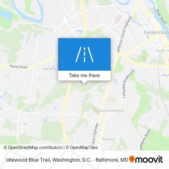 Mapa de Idlewood Blue Trail