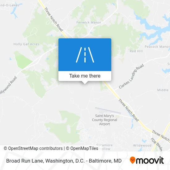 Broad Run Lane map