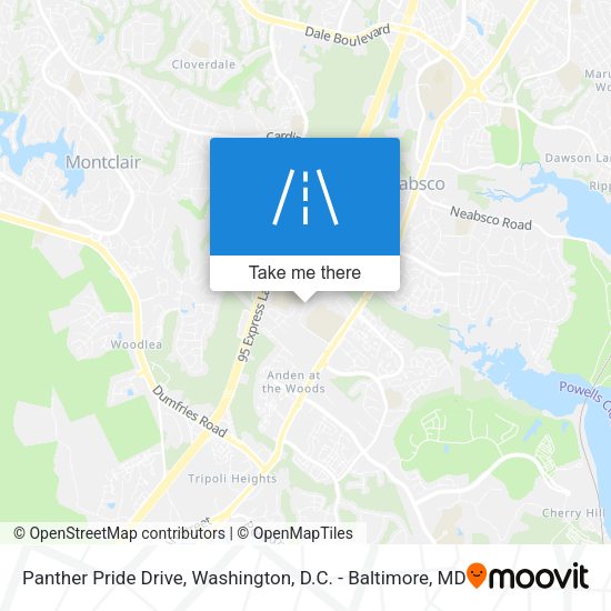 Panther Pride Drive map