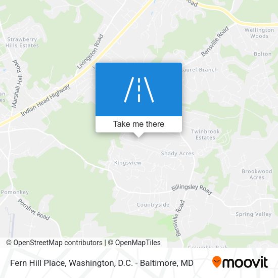 Fern Hill Place map