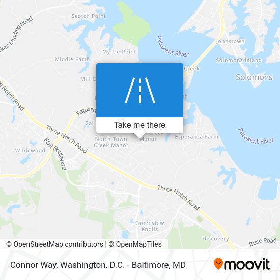 Mapa de Connor Way