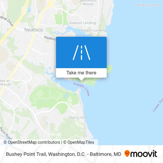 Bushey Point Trail map