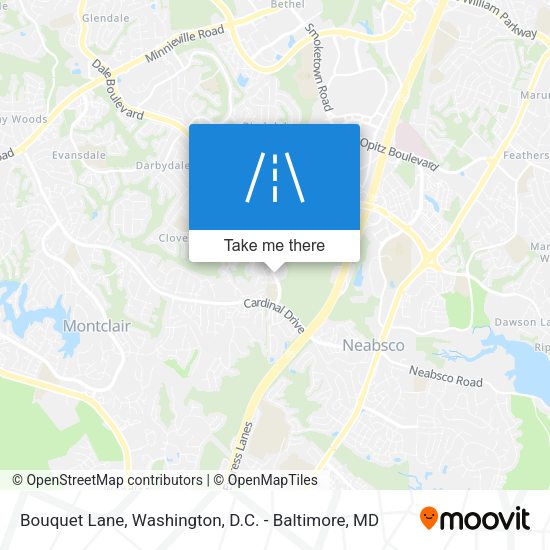 Bouquet Lane map