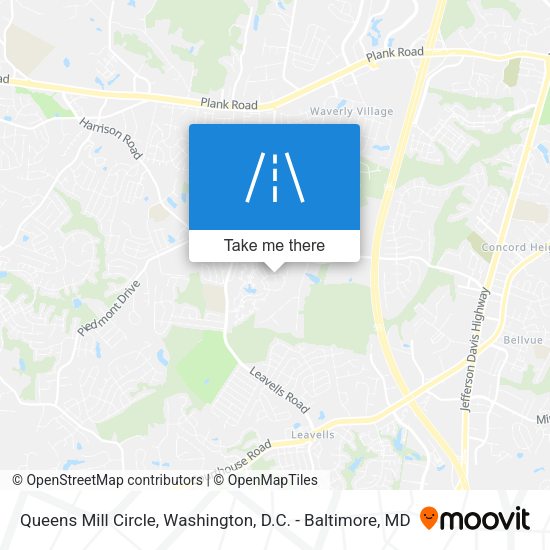 Queens Mill Circle map