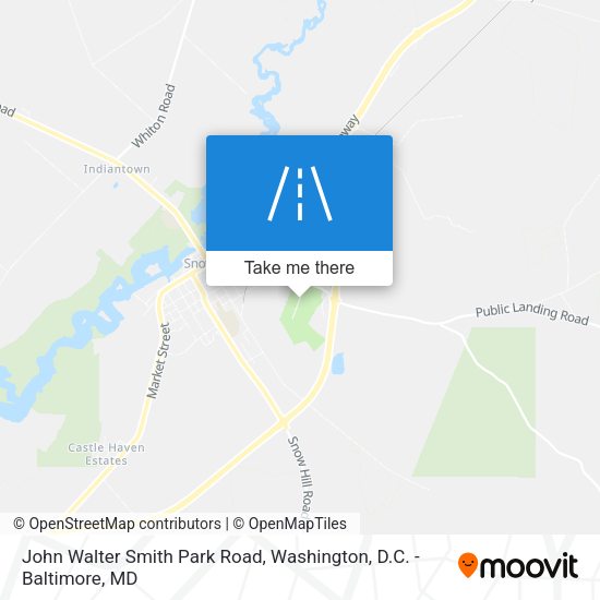 John Walter Smith Park Road map