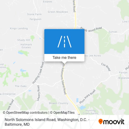 Mapa de North Solomons Island Road