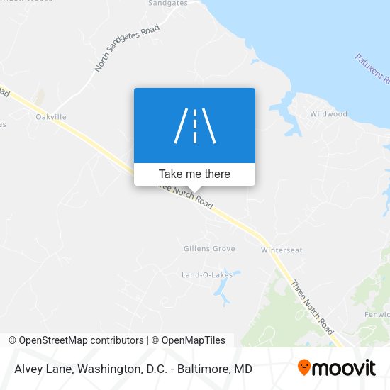 Alvey Lane map