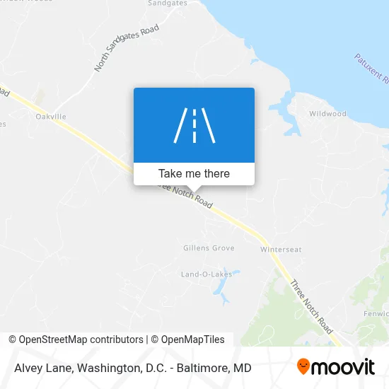 Alvey Lane map