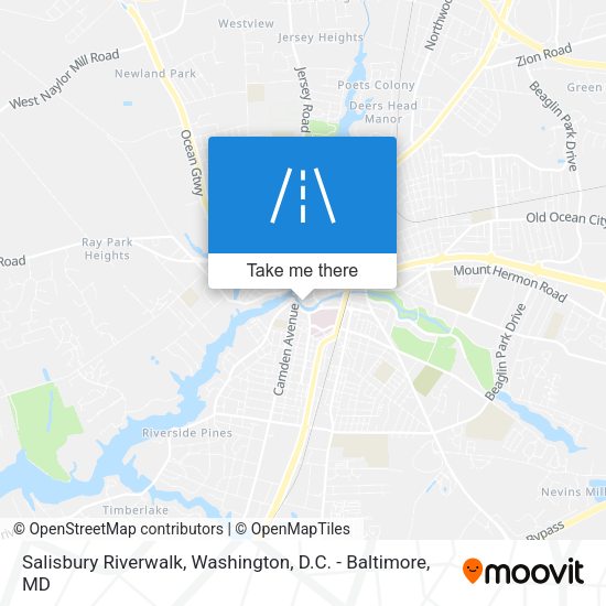Mapa de Salisbury Riverwalk