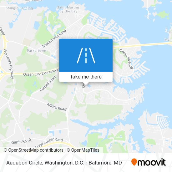 Mapa de Audubon Circle
