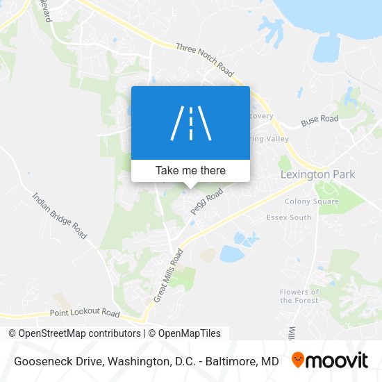 Mapa de Gooseneck Drive