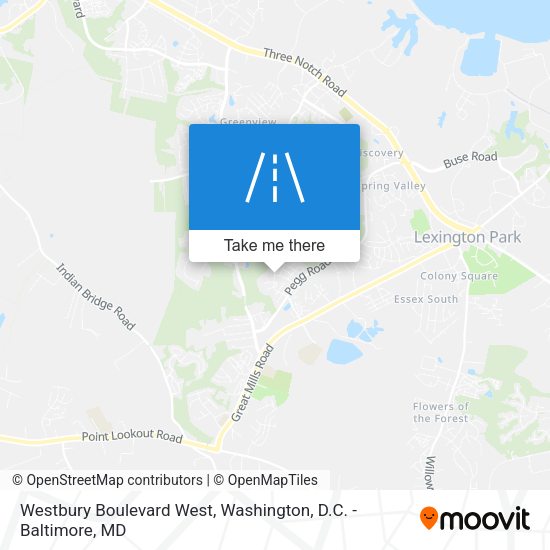 Mapa de Westbury Boulevard West