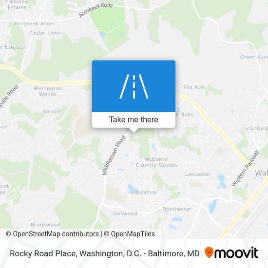 Rocky Road Place map