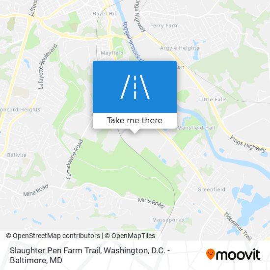 Slaughter Pen Farm Trail map