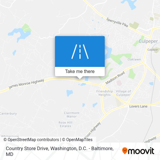 Country Store Drive map
