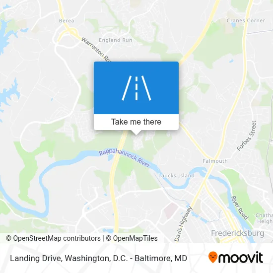 Landing Drive map