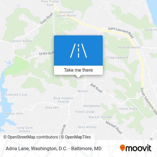 Adria Lane map