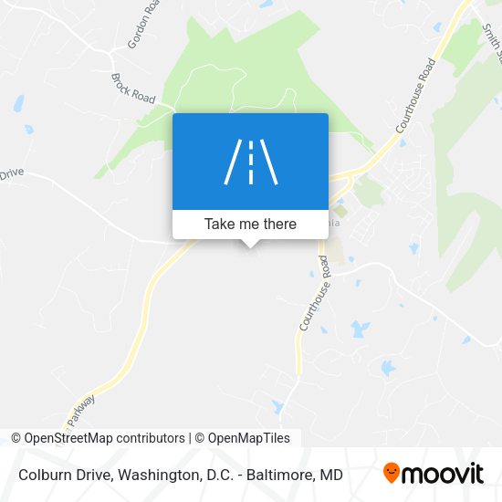 Colburn Drive map