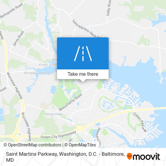 Saint Martins Parkway map