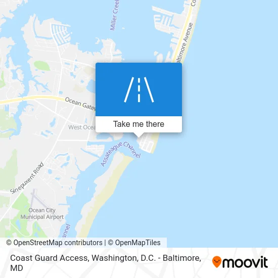 Coast Guard Access map