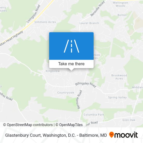 Glastenbury Court map