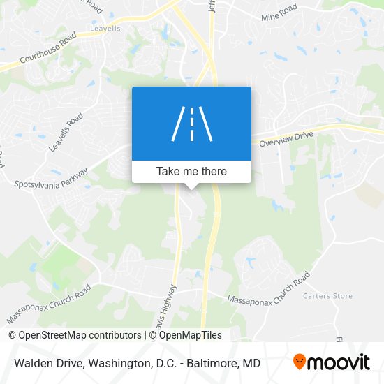 Walden Drive map