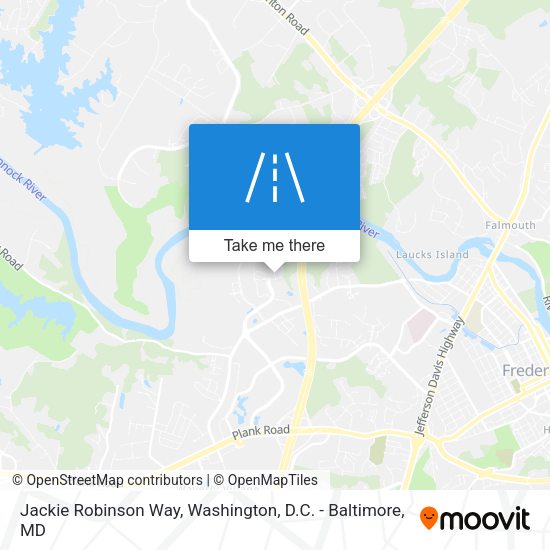 Jackie Robinson Way map