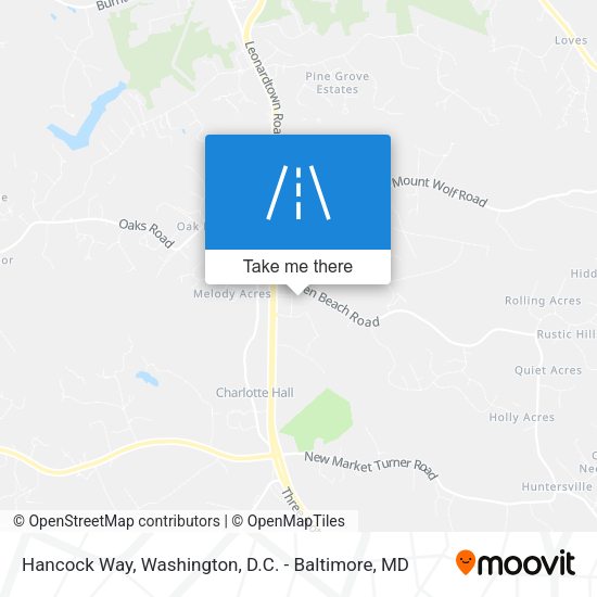 Mapa de Hancock Way