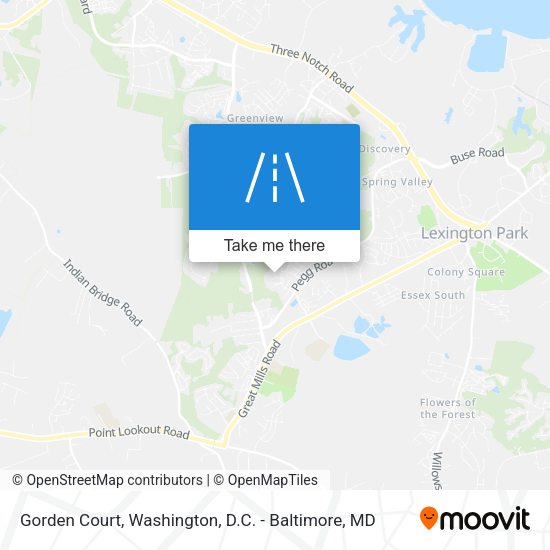 Gorden Court map