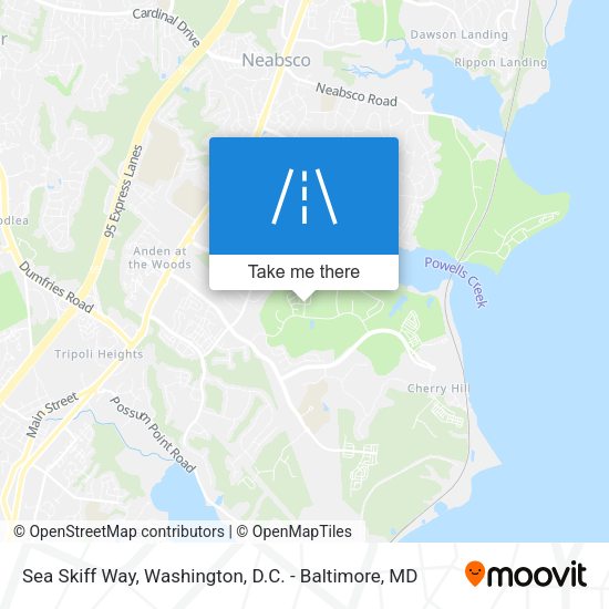 Sea Skiff Way map
