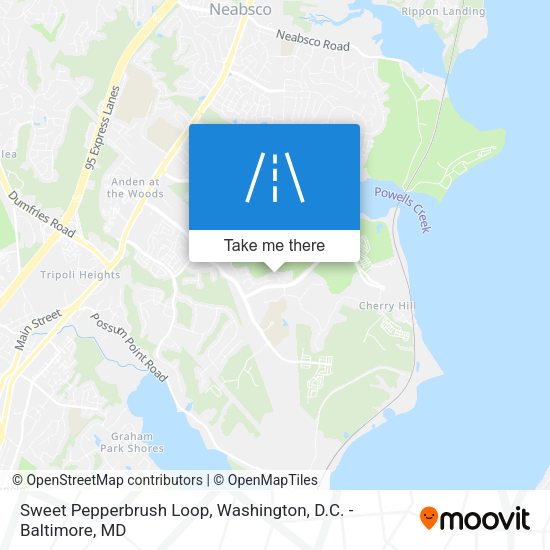 Sweet Pepperbrush Loop map