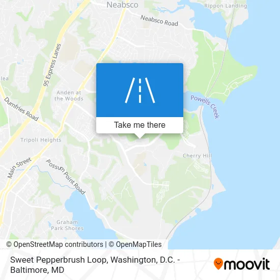 Sweet Pepperbrush Loop map