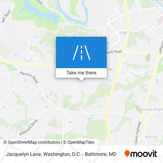 Jacquelyn Lane map