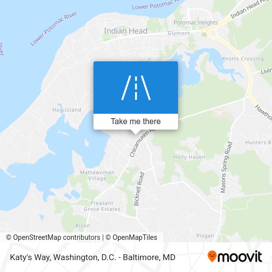 Katy's Way map