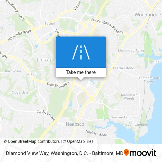 Diamond View Way map