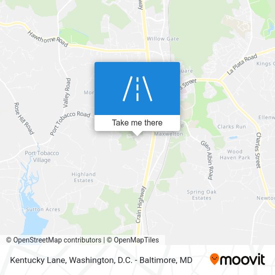 Mapa de Kentucky Lane