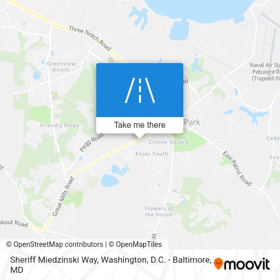 Sheriff Miedzinski Way map